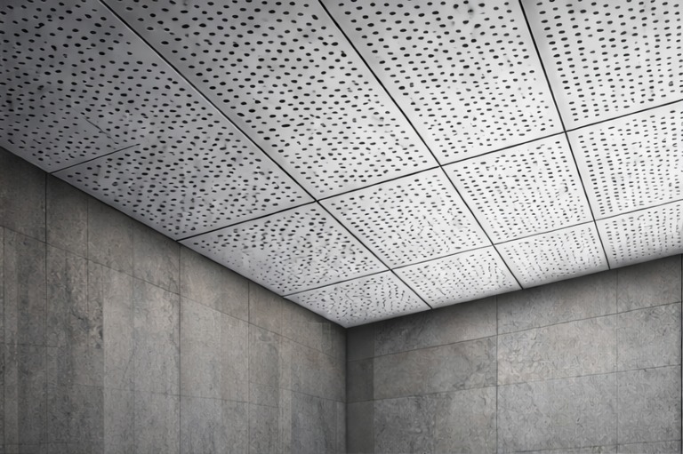 Perforated aluminium panels