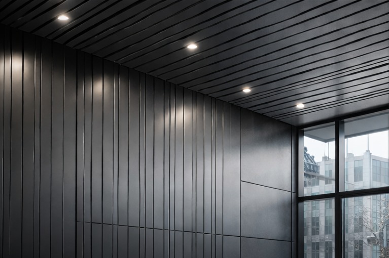 Linear aluminium panels